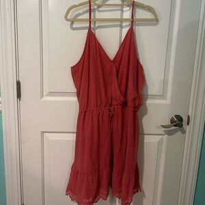 Showpo Coral Textured Sundress